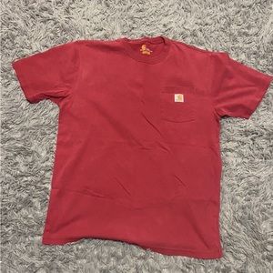 Men’s Red Carhartt T-Shirt Size Large